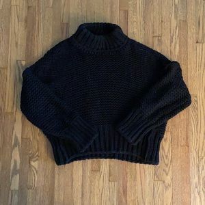 Free People cowl neck knit sweater